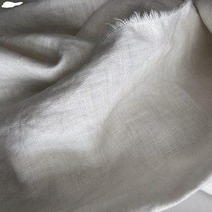 270GSM 100% <span class=keywords><strong>lin</strong></span> lourd uni teint tissé <span class=keywords><strong>naturel</strong></span> <span class=keywords><strong>couleur</strong></span> unie tissu pour automne et hiver vêtements tissus personnalisés de haute qualité - Product Image 5