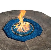 Brasero au gaz Peaktop classique en faux pierre, certifié ETL/CE, couleur personnalisable, 50000 BTU, écologique, autoportant, au propane, pour patio