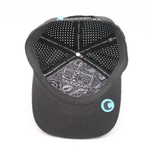 Custom High Quality 6 Panel <b>Flat</b> Bill PVC Waterproof <b>Hat</b> Laser Cut Hole <b>Flat</b> Gorras Snapback Cap <b>Hat</b> - Product Image 6