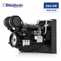 Moteur diesel industriel Scdc Baudouin 6M33V2D0 566 kW 1900 tr/min 6 cylindres en ligne 4 temps 24 V CC démarrage électrique pour l'agriculture