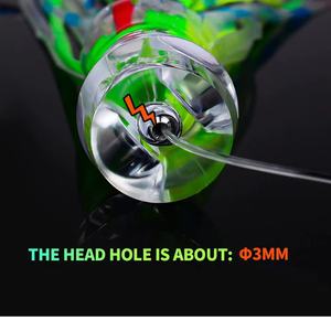 Japon 9 ''/96g tête de résine poulpe jupe souple leurre bateau en haute mer pêche en eau salée gros appâts à la traîne thon Wahoo rivière à naufrage rapide - Product Image 3