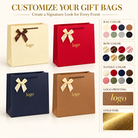 Individuelle Geschenktüten aus Papier mit Goldfolien-Logo und Griffen für Abschlussgeschenke, Lehrer-Wertschätzungen und Schulveranstaltungen