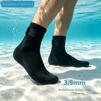 Chaussettes de plongée pour la plage, 3 mm d'épaisseur, en caoutchouc butyle, protection contre les rayures, résistance aux coupures, protection solaire, antidérapantes, pour la marche et les voyages