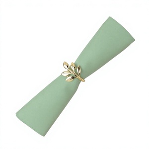 Ensemble d'anneaux à serviettes décoratifs en aluminium pour Noël, mariage, fête, hôtel, restaurant, décoration de table - Product Image 1
