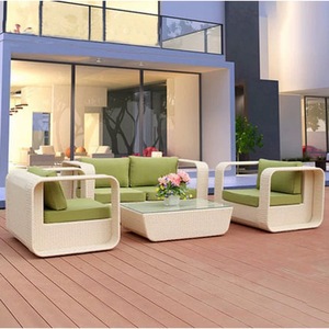 Modern Aluminium Rattan Garden Cushion Outdoor L Furniture Sets 5 Seater Patio <b>Lounge</b> Garden Set - Product Image 3