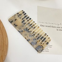 Peigne en acétate de cellulose recyclable de haute qualité couleur écaille de tortue classique pour un usage domestique redresser le ménage