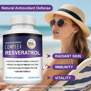 Suplemento de Resveratrol de Marca Privada OEM/ODM, 1800 mg, Propiedades Antioxidantes y Antiinflamatorias, Cápsula Dura - Product Image 4