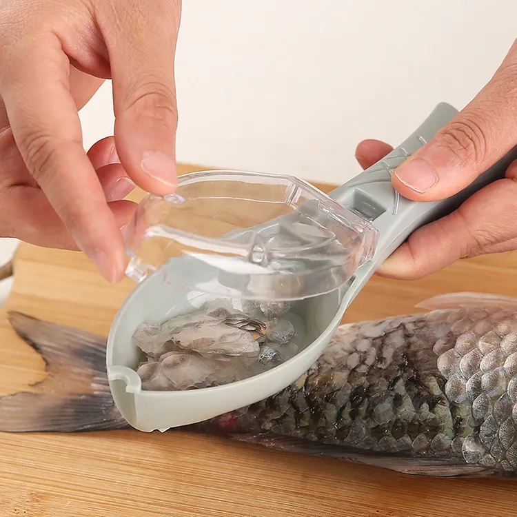Sıcak satış yeni fikir ürünleri balık pulu kazıyıcı cilt fırça kazıma balıkçılık fırça hızlı kaldırmak temizleme soyucu ölçekleyici
