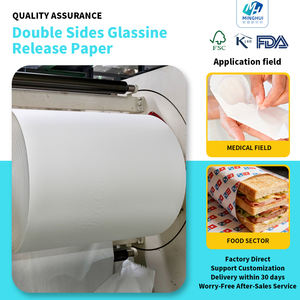 Rollo Jumbo de Papel Glassine de Alta Resistencia con Revestimiento de Silicona de Doble Cara de 60 g/m² para Etiquetas Industriales y Etiquetas de Vinilo - Product Image 1