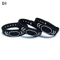 Pulsera NFC Ajustable para Niños, NTAG213, NTAG215, NTAG216, Pulsera de Silicona RFID para Gestión de Personas