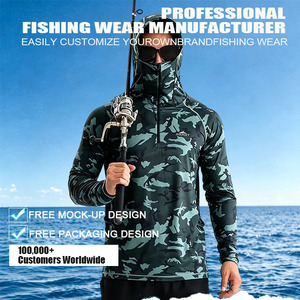 Maillot de pêche performant, prêt à être expédié, personnalisable avec logo, sublimation, haute élasticité, protection solaire, pour jeunes. - Product Image 4