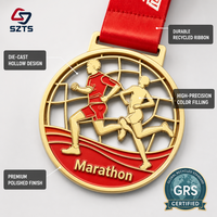 Médaille de récompense haut de gamme personnalisée, logo et motifs sur mesure, médaille de prix personnalisée en usine pour courses de course, tournois et galas sportifs