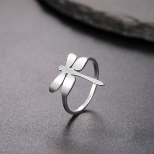 <span class=keywords><strong>Dragonfly</strong></span> nhẫn cho phụ nữ thép không gỉ đồ trang sức côn trùng ngón tay nhẫn hợp thời trang cô gái thanh lịch trẻ em Quà tặng - Product Image 6