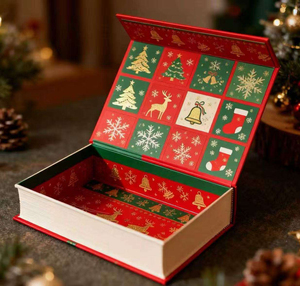 Luxury Custom Oversized Magnetic Christmas <b>Gift</b> <b>Box</b> Extra <b>Large</b> Rigid Packaging for <b>Gift</b> Set - Product Image 2