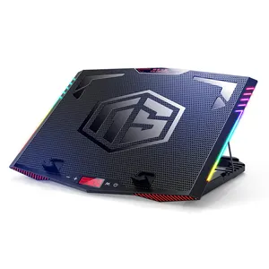 RGB GAMING COOLER 7 NÍVEIS AJUSTÁVEIS NOVO DESIGN LAPTOP ALMOFADA DE REFRIGERAÇÃO