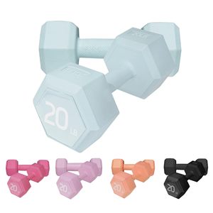 Neoprene Anti-Slip <b>Dumbbell</b> Hand Weight Sets 5/10/15/20lbs 5 Colors Arms Body Exercise Free Weights Women Men Home Gym Equipment - Product Image 2