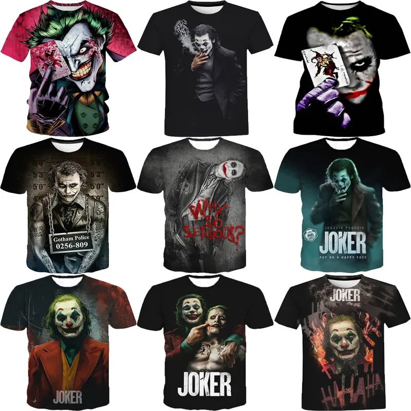 3D Printed T Shirt For Men Casual O-neck Male T shirt From men Clown Short Sleeve Cosplay Funny Printing T Shirts