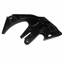 Support de machine en fonte ductile sur mesure, moulé dans le sable, avec usinage CNC et revêtement en poudre noire