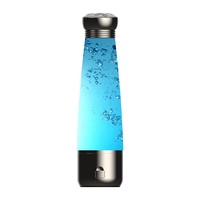 Vente en gros de bouteilles d'eau à hydrogène minéral à technologie SPE électrolyse bouteille de fabricant d'eau alcaline rechargeable pour anti-âge