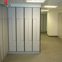 Casiers de gym et de fitness AOGAO en stratifié compact avec serrure à clé, 6 portes, étanches et ignifuges, Guangdong