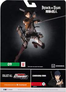 Action Figure <span class=keywords><strong>Anime</strong></span> <span class=keywords><strong>Levi</strong></span> da 6,5 Pollici in PVC con Visi Intercambiabili e Mani e Armi Alternative - Product Image 4