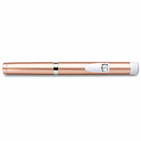 Stylo en acier inoxydable avec flacon en verre transparent, logo personnalisé, texture sablée