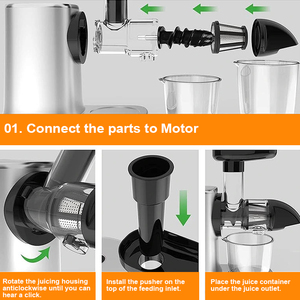 Bán Hot nama thiên thần Máy ép trái cây pha trộn chai điện chậm máy ép trái cây vắt Máy Masticating Máy ép trái cây máy xay sinh tố 2021 nhựa - Product Image 5