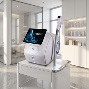 Máquina de depilación láser de diodo blanca de escritorio, 4 cabezales de tratamiento reemplazables, instrumento de depilación permanente con frecuencia de 1-10Hz - Product Image 1