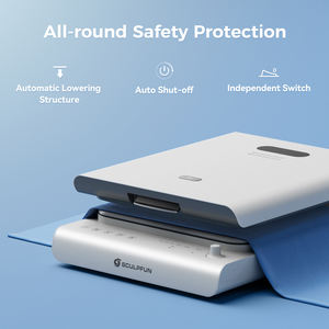 Machine d'Impression par Transfert à Ouverture Automatique SCULPFUN H1 15*15 en Gros, Presse à Chaud de Bureau Portable pour T-shirt DIY - Product Image 4