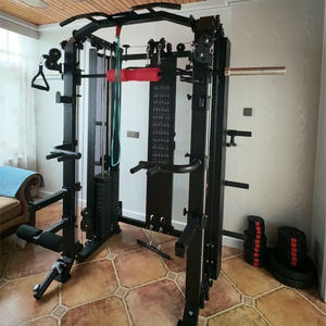 Appareil de musculation multifonctionnel Smith Machine pour tous - Équipement d'entraînement de puissance pour salle de sport à domicile et commerciale - Product Image 4