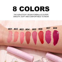 Rouge à lèvres 8 couleurs Cross Border Brillant à lèvres hydratant avec miroir d'eau Dense Lip Honey par Handaiyan Solid Water Gloss Lipstick