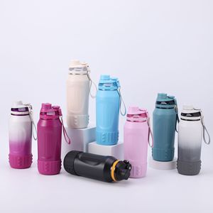 316 Stainless Steel Insulated Water Flask 550ml 750ml Portable Wrist Strap Design for Camping Hiking and <b>Cycling</b> - Product Image 1