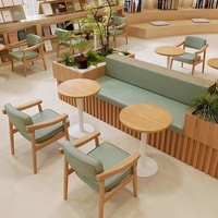 Ensemble de tables et chaises modulaires pour restaurants commerciaux, salons, bibliothèques, espaces de négociation, cafés et salons de desserts - OEM/ODM