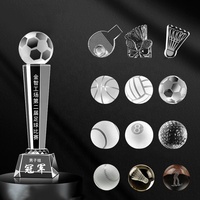 Fabrication de trophées de football haut de gamme, coupes en cristal pour baseball, tennis, golf, course automobile, récompenses pour les champions