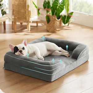 Sofá Cama grande rectangular transpirable para perros, cama ortopédica de espuma viscoelástica impermeable lavable de alta calidad para perros, cómodo apoyo - Product Image 3