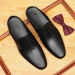 Sandalias Planas Casuales de Verano para Hombre de Alta Calidad, Sandalias Transpirables de Cuero Genuino, Sandalias para Caminar al Aire Libre - Product Image 2