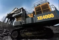 Excavatrice hydraulique 40 tonnes et pelle sur chenilles 5,1-6,19 m XE4000E avec moteur, PLC, boîte de vitesses et forte puissance de creusement