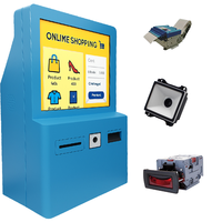 27 32 Inch Touch Screen Kiosk Self Service Currency Exchange Passport Scanner Card Reader Cash Coin Recycler Payment Kiosk