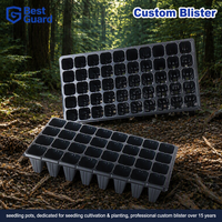 Op maat gemaakte blister zaailingbak verpakking van plastic plantenkwekerij container, op maat gemaakte afmeting en vorm, PET
