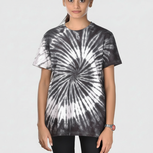 <b>Women's</b> Casual Summer Knitted <b>Tie</b>-<b>Dye</b> Streetwear <b>T</b>-<b>Shirts</b> Half Sleeve Eco-Friendly Breathable - Product Image 1