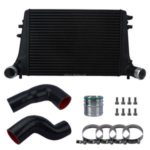 Kit <span class=keywords><strong>Intercooler</strong></span> Turbo pour Audi A3 S3 TT TTS 06-2010 VW <span class=keywords><strong>Golf</strong></span> MK5 MK6 GTI 08-13 Passat B6 B7 1.8T <span class=keywords><strong>2</strong></span>.0T Scirocco Jetta Radiateur - Product Image 1