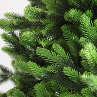 Sapin de Noël entièrement en PE, arbre artificiel automatique, sapin simulé vert clair de luxe avec éclairage intégré, décoration de Noël pour la maison, sapin de pin canadien