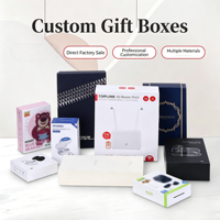 Boîte cadeau rigide personnalisée pour vêtements avec doublure en mousse, impression numérique, thème machine volante, service de personnalisation du logo de marque