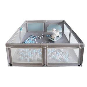 Certified Child Safe Four Corner Portable CE/CPC Baby Playpen Plegable Oxford Tela Acolchado de espuma Marco de acero inoxidable Animal - Product Image 1