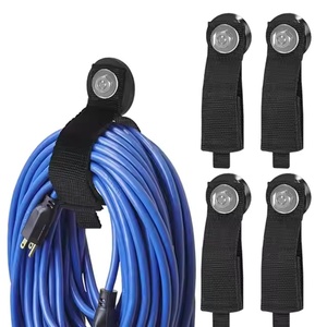 Bandas elásticas personalizadas <span class=keywords><strong>Hook</strong></span> Ring Tapes Auto-adesivo <span class=keywords><strong>Hook</strong></span> Ring Fastener com fivelas de nylon penduradas é adequado para armazenamento pesado - Product Image 4