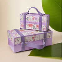 Boîte d'emballage en carton de luxe portable personnalisée pour cadeaux d'anniversaire et de mariage, vente en gros