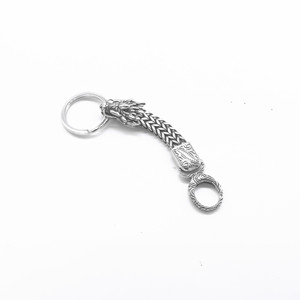 yunnique Stainless Steel Dragon Head Keychain <b>Chain</b> Pendant Unisex Gift Jewelry Accessory - Product Image 2