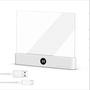Lampe de lecture portable sans fil rechargeable à LED transparente <span class=keywords><strong>pour</strong></span> <span class=keywords><strong>livre</strong></span>, panneau lumineux pleine page, lampe plate <span class=keywords><strong>pour</strong></span> lire au lit - Product Image 1