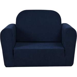 Simple Portable Modern Corduroy Fabric Toddler Chair Folded Kids Armchair Soft Cushion for 3 Years <b>Foam</b> Sofa for Dining Playroom - Product Image 2