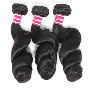 30 32 Inch Human Hair Extension For Sale YesWigs Malaysian Hair Cuticle Aligned Weaving Bundle With Loose Curls Wholesale Price